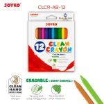 Krayon Bersih Dapat Dihapus Clean Crayon Erasable Joyko - 12Warna CLCR-AB