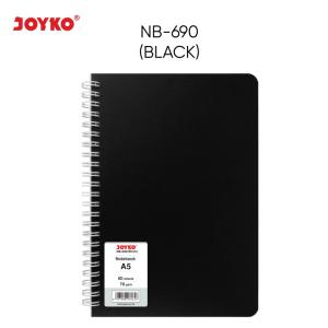 Ruled Notebook Diary Agenda Buku Catatan Bergaris Joyko NB-690 - Black