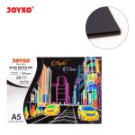 Joyko Black Sketch Pad Buku Gambar Sketsa Hitam 150 gsm 20 Sheets - PAD-3000