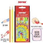 Neon Color Pencils Pensil Warna Neon Joyko CP-124N 12 Warna