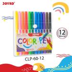 Pulpen Pena Warna Color Pen Joyko CLP-60 - 12 Warna