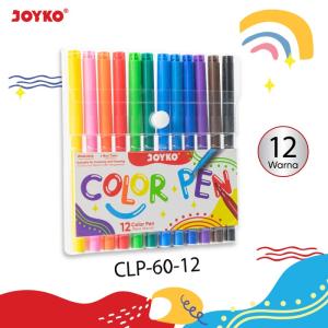 Pulpen Pena Warna Color Pen Joyko CLP-60 - 12 Warna