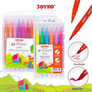 Color Brush Pen Pena Kuas Warna Joyko CLP Dual Tip