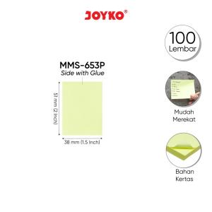 Memo Stick Kertas Memo Tempel Sticky Note Joyko Soft Color - 5,1 X 3,8 CM