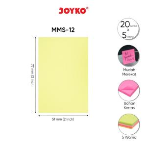 Memo Stick Sticky Note Kertas Memo Memo Tempel Joyko MMS-12