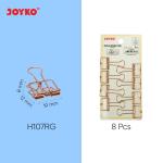 Hollow Binder Clip Klip Penjepit Kertas Joyko Rose Gold RG - H107RG-8Pcs