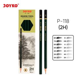 Drawing Pencil Pensil Untuk Menggambar Joyko P-118 1 Box 12 Pcs - 2H