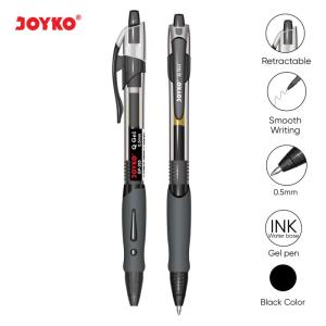 Gel Pen / Pulpen / Pena Joyko GP-265 / Q Gel / 0.5 mm - Black