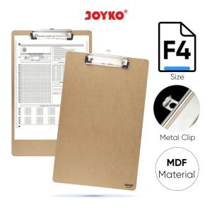 Clipboard / Papan Jalan / Alas Ujian Joyko CLB-64 / F4