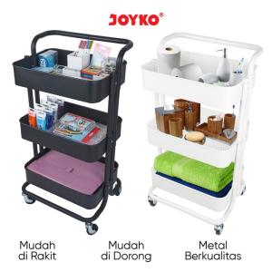 Rak 3 Susun Roda Troli Penyimpanan Rolling Storage Joyko CART-53