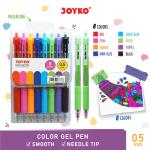 Color Gel Pen Pena Jel Warna Joyko GPC-278 8 Warna 0.5 mm