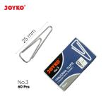 Trigonal Clip Klip Penjepit Kertas Segitiga Joyko - No.3-60Pcs