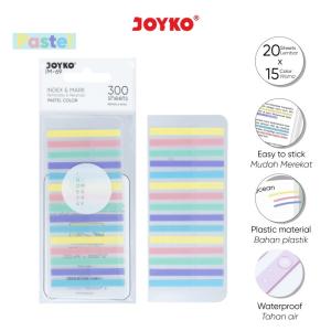 Index Mark Penanda Pembatas Joyko 300 Sheets IM-68 ~ 69 Plastik - IM-69 Pastel