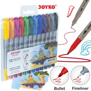 Color Pen Pulpen Pena Warna Joyko CLP-35 12 Warna Colors