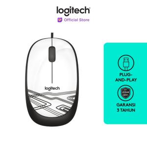 Logitech M105 Mouse Kabel USB Optical - White