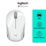 Logitech M187 Mouse Wireless Mini Portable - White