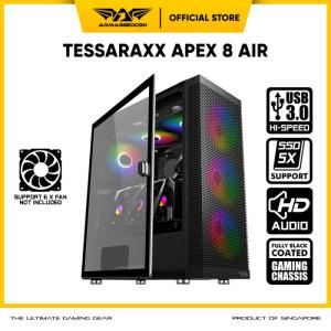 Casing PC Gaming Full Atx RGB Armaggeddon Tessaraxx Apex 8 Air E-ATX - APEX 8 AIR ONLY