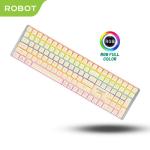 ROBOT Workmate I Mechanical Pluggable Switch Blue/Red Gaming Keyboard - BEIGE