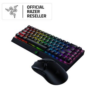 Razer Blackwidow V3 Mini Hyperspeed Yellow Switch Gaming Keyboard + Razer Viper V2 Pro Black Gaming Mouse Bundles