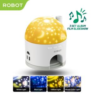 ROBOT Projection Lamp RT-PL01 Lampu Aesthetic 360 Rotasi 4 Mode