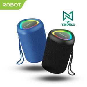 ROBOT Bluetooth Speaker RB120 Bluetooth 5.3 RGB Waterproof IPX4 - Biru