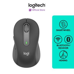 Logitech Signature M650 L Mouse Wireless Bluetooth Silent Full Size - Graphite