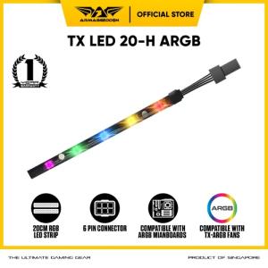 Armaggeddon Tessaraxx ARGB 20CM RGB LED Strip 6 Pin Connector - UNIT ONLY