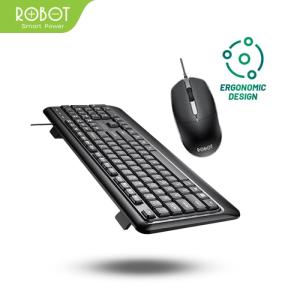 ROBOT Set Combo Keyboard and Mouse KM2600 for Komputer/Laptop Original