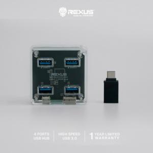 Rexus USB Hub 3.1 H331 4 Port + Converter Type C