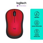 Logitech M221 Mouse Wireless Silent Click - Red