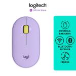 Logitech Pebble M350 Mouse Wireless Bluetooth Slim SIlent - Lavender