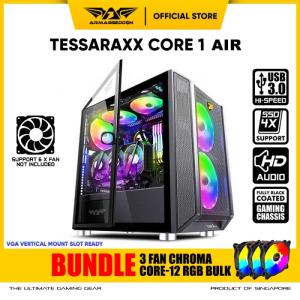 Armaggeddon Tessaraxx Core 1 Air MATX Gaming PC Case Mesh Front Panel - CASING ONLY