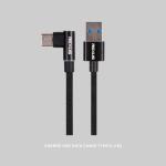 Rexus USB Cable Data CB135C Type C 1M Fast Charging 2.4A - Abu-abu