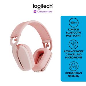 Logitech Zone Vibe 100 Headphone Wireless Bluetooth Noise Cancelling - Rose