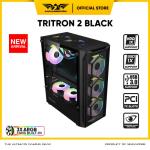 Casing PC Gaming Armaggeddon Tritron 2 ATX / M-ATX Free 3x Fan ARGB - BLACK