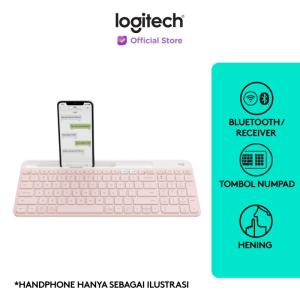 Logitech K580 Keyboard Slim MultiDevice Wireless Bluetooth - Rose