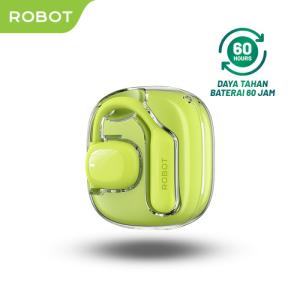 ROBOT TWS Open-Ear OWS 2 960mAh Deep Blue/Lime Green - Garansi 1 Tahun - Lime Green