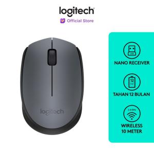 Logitech M171 Mouse Wireless untuk Windows, Mac, ChromeOS - Grey