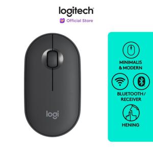 Logitech Pebble M350 Mouse Wireless Bluetooth Slim Silent - Graphite