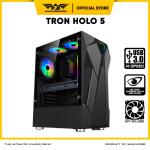 Casing PC Gaming Armaggeddon Tron Holo 5 ATX | RGB Holographic - CASE ONLY