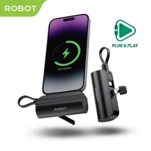 Robot Mini Powerbank RP-051L /RP-051C Port Type-C Lightning Travel - RP-051C