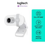 Logitech Brio 100 Webcam Full HD Shutter Privacy & Built-in Microphone - Off White