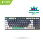 ROBOT WORKMATE II Mechanical Wired Keyboard Gaming 94 Keys PBT Keycaps - GREY + WHITE