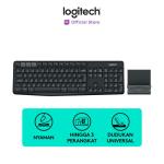 Logitech K375s Keyboard Wireless Bluetooth dan Tablet Stand