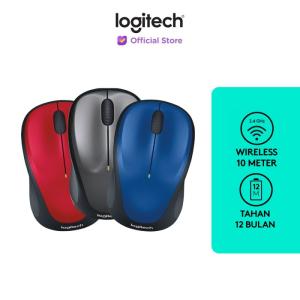 Logitech M235 Mouse Wireless Grip Karet Nyaman