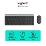 Logitech MK470 Combo Keyboard dan Mouse Wireless Slim - Graphite