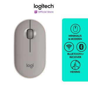 Logitech Pebble M350 Mouse Wireless Bluetooth Slim Silent – Sand