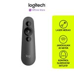 Logitech R500s Remote Pointer Presentasi Wireless Laser Merah-Graphite