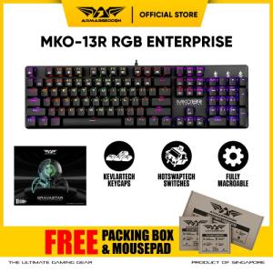 Armaggeddon MKO 13R RGB Optical Blue Switch Mechanical Keyboard - Hitam